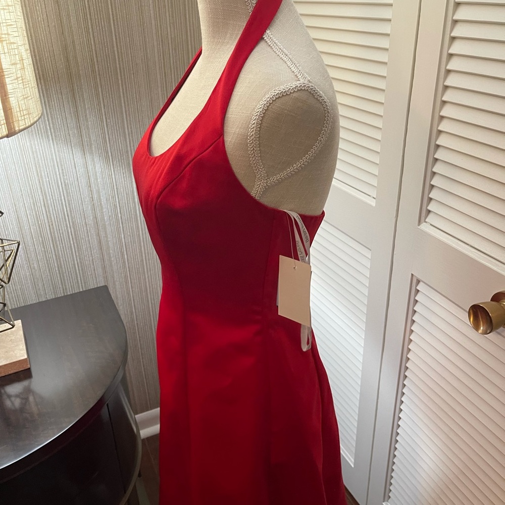 Red Satin Dress